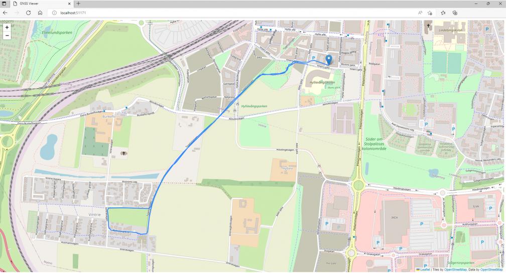 GNSS viewer example in the browser